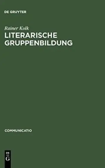 Cover of Literarische Gruppenbildung