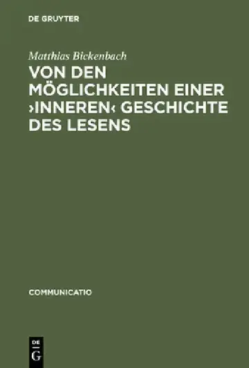 Cover of Von Den Möglichkeiten Einer >Inneren
