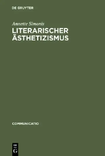 Cover of Literarischer Sthetizismus