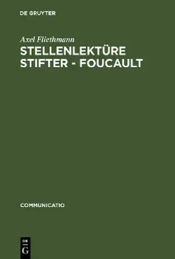 Cover of Stellenlektüre Stifter - Foucault