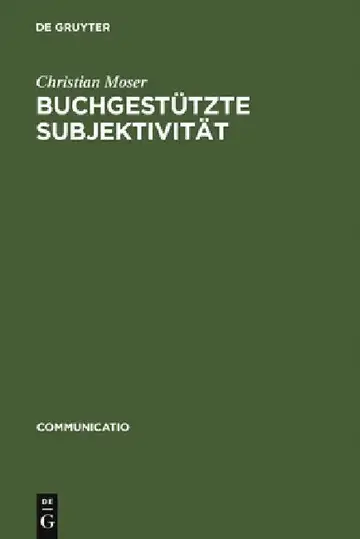 Cover of Buchgestützte Subjektivität