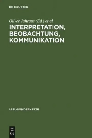 Cover of Interpretation, Beobachtung, Kommunikation