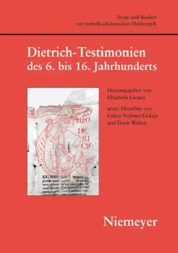 Cover of Dietrich-Testimonien des 6. bis 16. Jahrhunderts