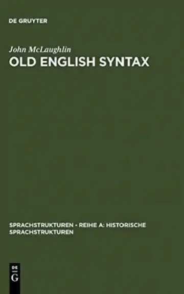 Cover of Old English Syntax