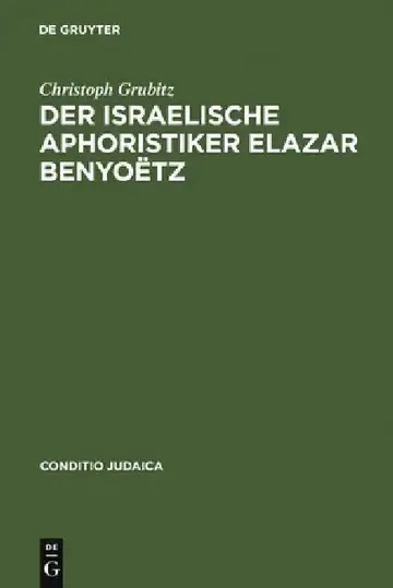 Cover of Der israelische Aphoristiker Elazar Benyoëtz
