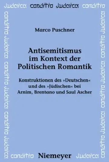 Cover of Antisemitismus Im Kontext Der Politischen Romantik