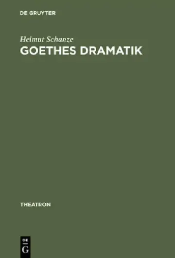 Cover of Goethes Dramatik