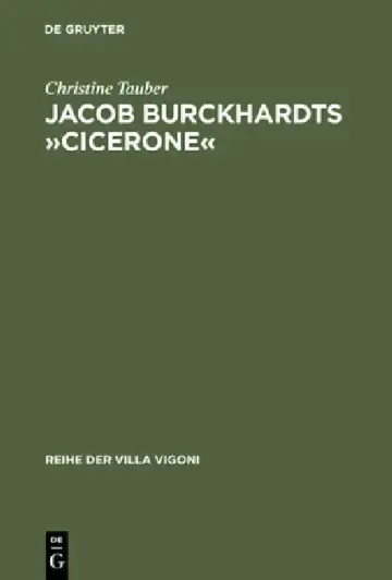 Cover of Jacob Burckhardts »Cicerone«
