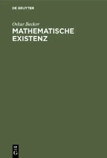 Cover of Mathematische Existenz