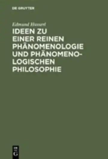 Cover of Ideen Zu Einer Reinen Phänomenologie Und Phänomenologischen Philosophie