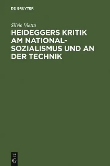 Cover of Heideggers Kritik am Nationalsozialismus und an der Technik