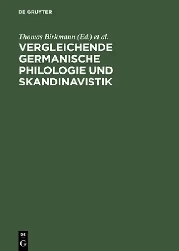 Cover of Vergleichende Germanische Philologie und Skandinavistik