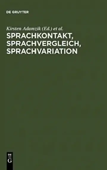 Cover of Sprachkontakt, Sprachvergleich, Sprachvariation