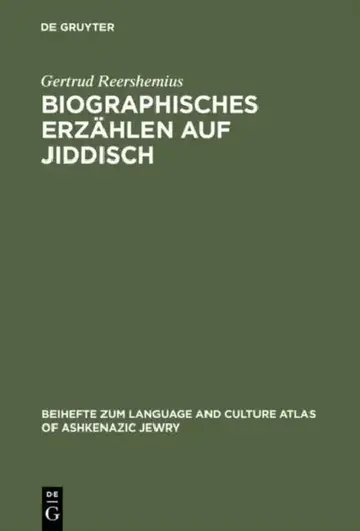 Cover of Biographisches Erzählen auf Jiddisch