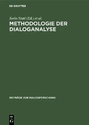 Cover of Methodologie der Dialoganalyse