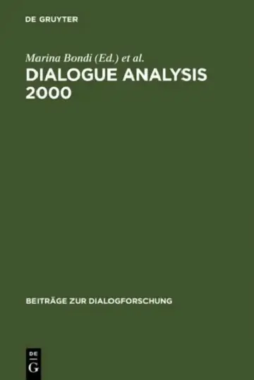Cover of Dialogue Analysis 2000