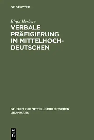 Cover of Verbale Präfigierung im Mittelhochdeutschen