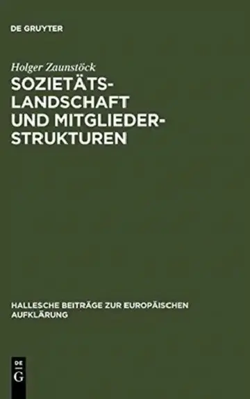 Cover of Sozietätslandschaft und Mitgliederstrukturen