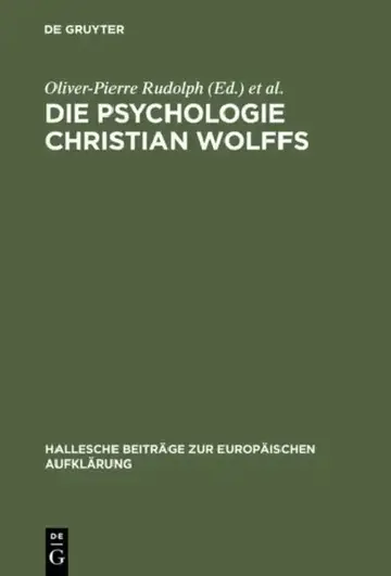Cover of Die Psychologie Christian Wolffs