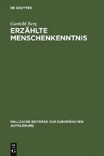 Cover of Erzählte Menschenkenntnis