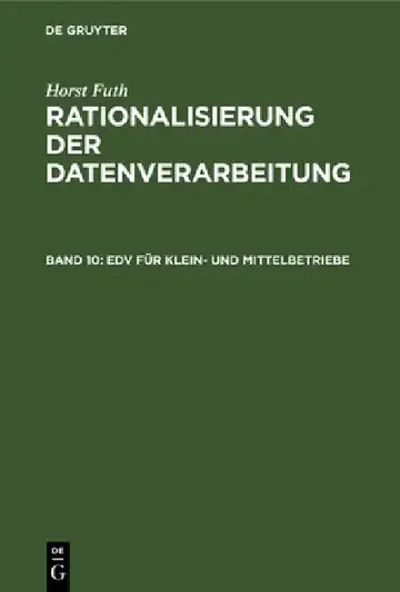 Cover of EDV Für Klein- Und Mittelbetriebe