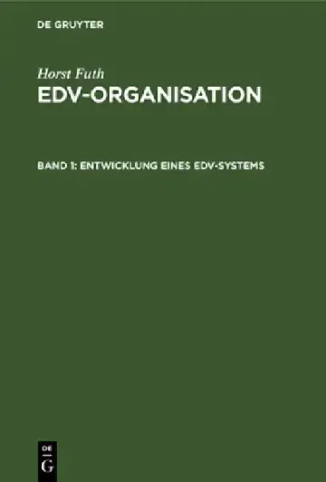 Cover of Entwicklung Eines Edv-Systems