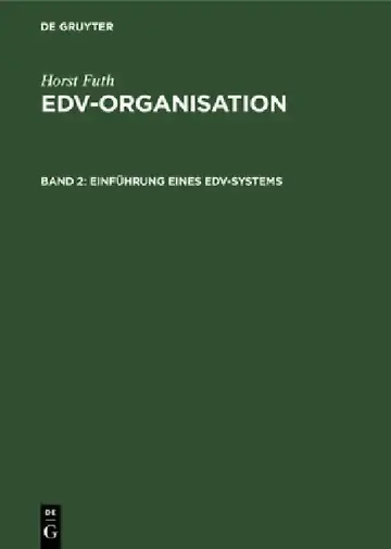 Cover of Einführung Eines Edv-Systems