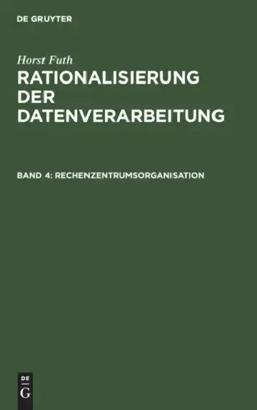 Cover of Rechenzentrumsorganisation