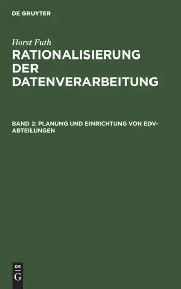Cover of Planung Und Einrichtung Von Edv-Abteilungen