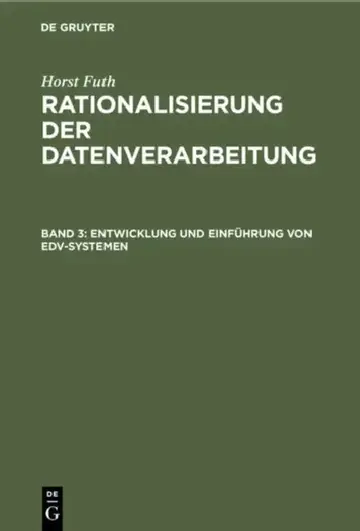 Cover of Entwicklung Und Einführung Von Edv-Systemen