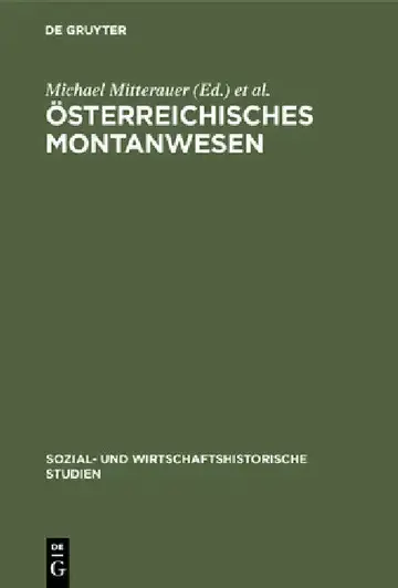 Cover of Österreichisches Montanwesen