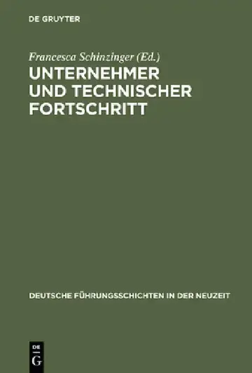 Cover of Unternehmer und technischer Fortschritt