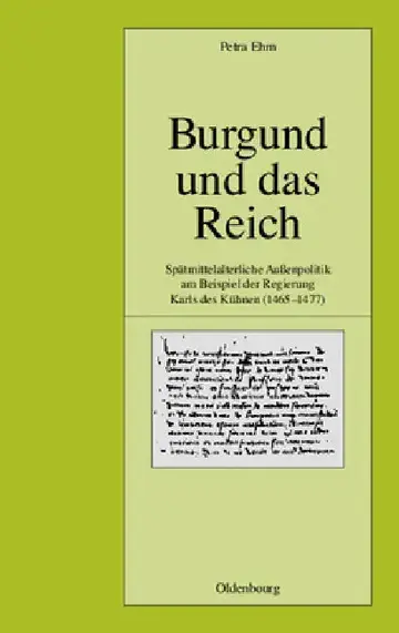 Cover of Burgund und das Reich