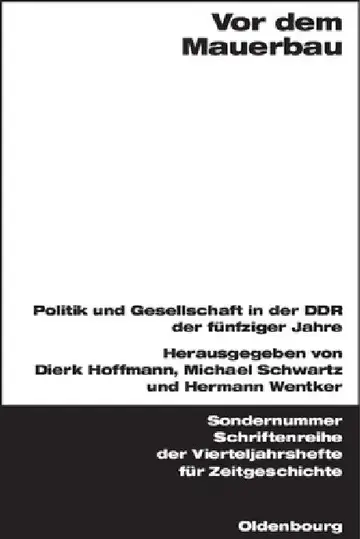 Cover of VOR Dem Mauerbau