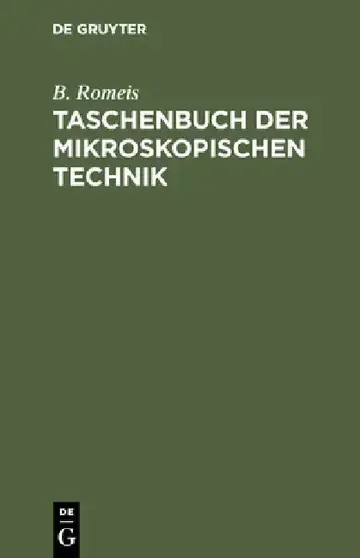 Cover of Taschenbuch Der Mikroskopischen Technik