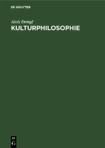 Cover of Kulturphilosophie