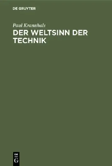 Cover of Der Weltsinn Der Technik