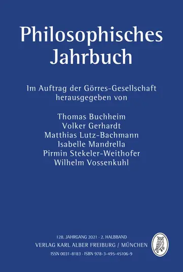 Cover of Philosophisches Jahrbuch 2/2021
