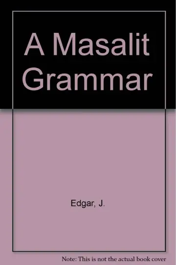 Cover of A Masalit Grammar