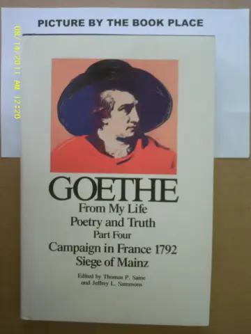 Cover of Goethe, Volumes 4 and 5