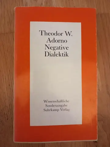 Cover of Negative Dialektik
