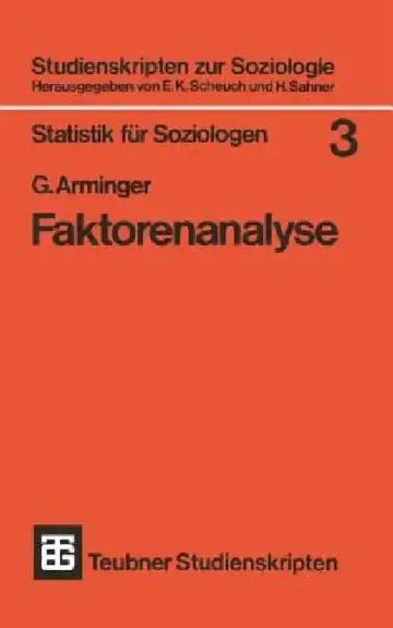 Cover of Faktorenanalyse