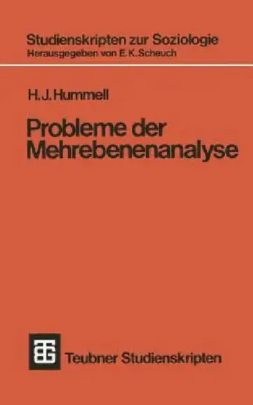 Cover of Probleme Der Mehrebenenanalyse