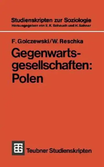 Cover of Gegenwartsgesellschaften