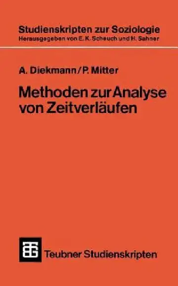 Cover of Methoden Zur Analyse Von Zeitverläufen