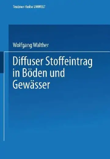 Cover of Diffuser Stoffeintrag in Böden Und Gewässer