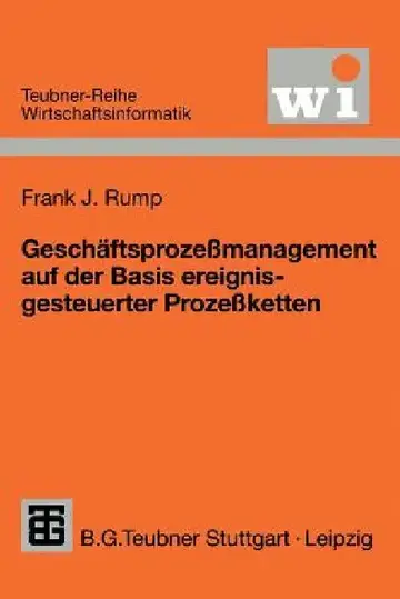 Cover of Geschäftsprozeßmanagement Auf Der Basis Ereignisgesteuerter Prozeßketten
