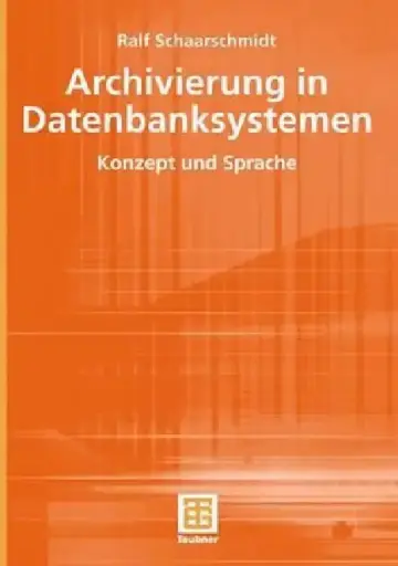 Cover of Archivierung in Datenbanksystemen