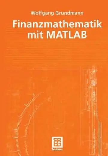 Cover of Finanzmathematik Mit MATLAB