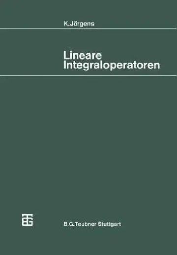 Cover of Lineare Integraloperatoren